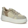Damskie Carinii Skórzane Sneakersy Damskie | Beżowe Sneakersy Damskie*Beżowe sneakersy damskie --B9968-491-000-000-000