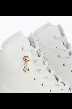 Damskie Carinii Skórzane Sneakersy Damskie | Na Platformie*Białe sneakersy skórzane --B9544-I81-000-000-F69