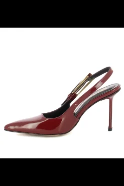 Carinii Eleganckie | Na Obcasie*Bordowe czółenka lakierowane --B10271-688-000-000-000