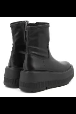 Damskie Carinii Czarne Botki Damskie | Jesienne*Czarne botki na platformie --B9337-E50-000-000-G36