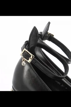 Damskie Carinii Czarne Półbuty Damskie | Eleganckie*Czarne czółenka skórzane --B9295-E50-000-000-G17