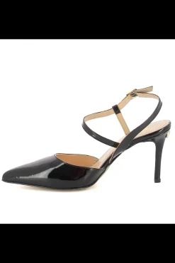 Damskie Carinii Czarne Półbuty Damskie | Eleganckie*Czarne czółenka z paskiem --B6458-037-000-000-000