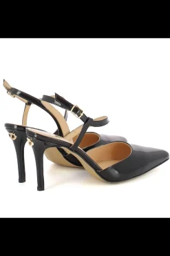 Damskie Carinii Czarne Półbuty Damskie | Eleganckie*Czarne czółenka z paskiem --B6458-037-000-000-000