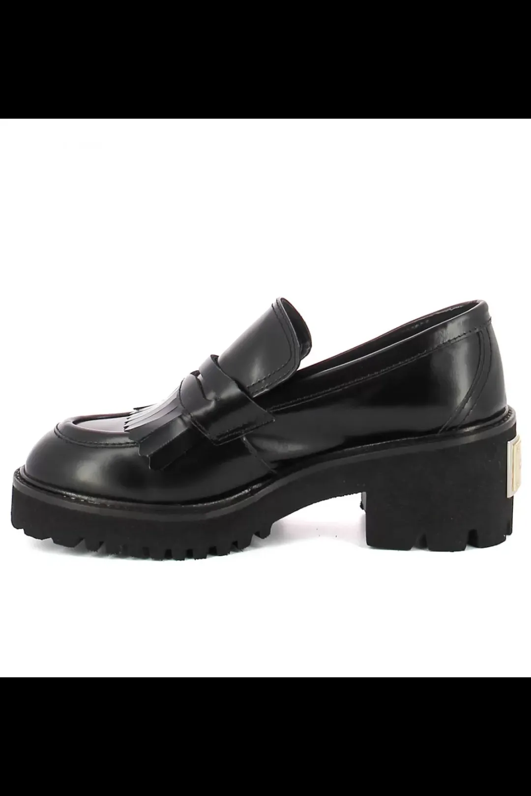 Damskie Carinii Eleganckie | Na Obcasie*Czarne mokasyny z ozdobą --B10228-E50-000-000-000