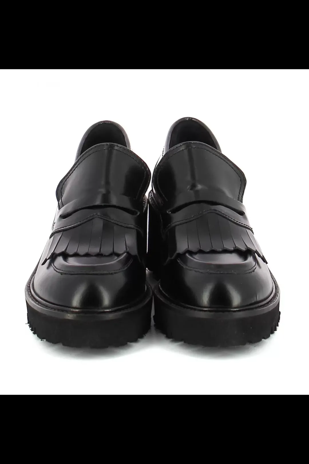Damskie Carinii Eleganckie | Na Obcasie*Czarne mokasyny z ozdobą --B10228-E50-000-000-000