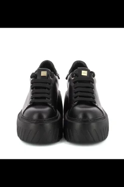 Damskie Carinii Na Platformie | Czarne Sneakersy Damskie*Czarne sneakersy na platformie --B10076-E50-000-000-000