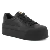 Damskie Carinii Skórzane Sneakersy Damskie | Czarne Sneakersy Damskie*Czarne sneakersy z ozdobą --B10032-353-000-000-000