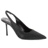 Damskie Carinii Czarne Półbuty Damskie | Eleganckie*Czółenka czarne z cyrkoniami --B6464-353-000-000-000