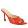 Carinii Na Obcasie | Eleganckie*Czerwone klapki na szpilce --B6421-503-000-000-000