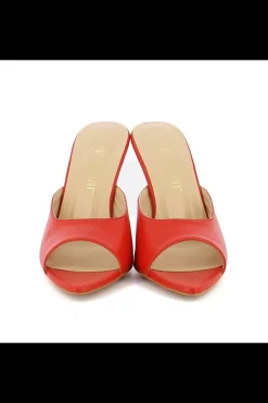 Carinii Na Obcasie | Eleganckie*Czerwone klapki na szpilce --B6421-503-000-000-000