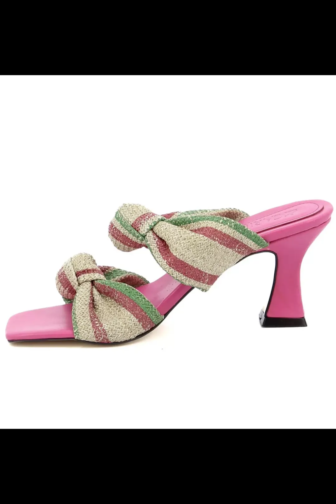 Carinii Na Obcasie | Eleganckie*Różowe klapki na obcasie --B6412-619-420-000-000