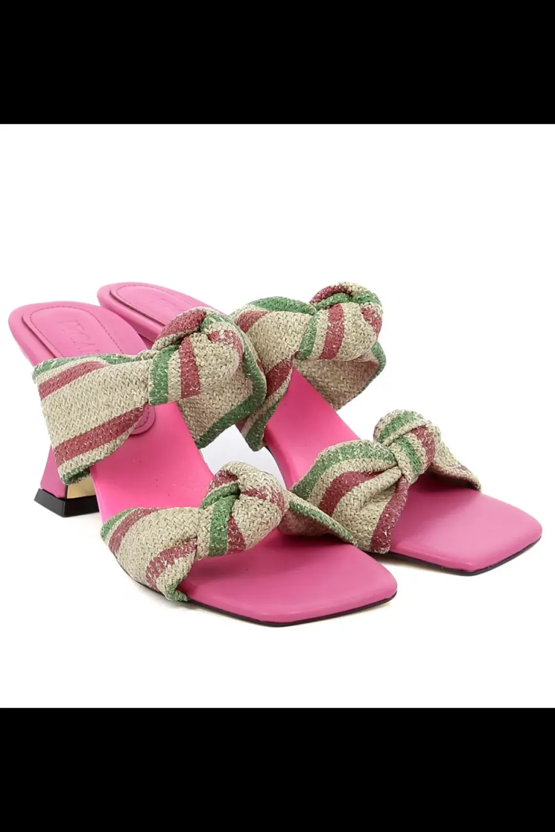 Carinii Na Obcasie | Eleganckie*Różowe klapki na obcasie --B6412-619-420-000-000